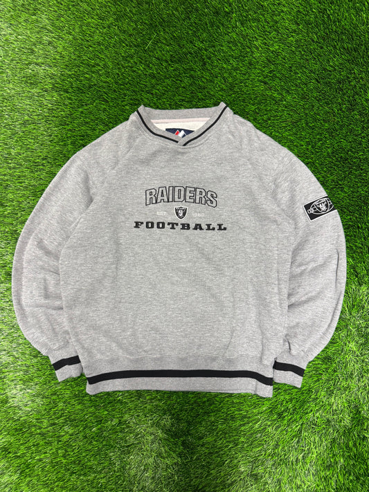 90s Oakland Raiders Majestic Crewneck (M)