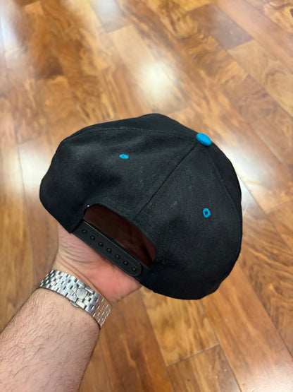 90s Carolina Panthers Black Embroidered Hat (OS)