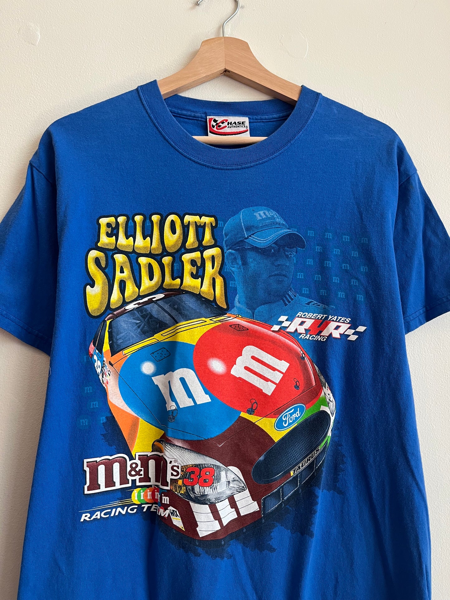 00s Nascar M&M's Elliot Sadler Blue Tee (M)
