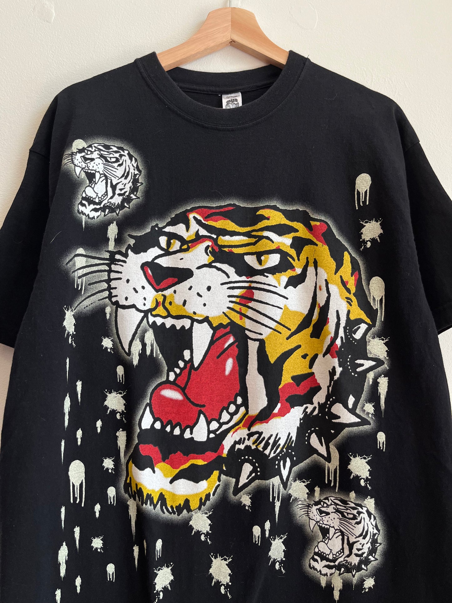 00s Ed Hardy Christian Audigier Tiger New York City Tee (L)