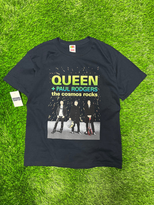 2008 Queen + Paul Rogers "The Cosmo Rocks" Band Tour Tee (L)