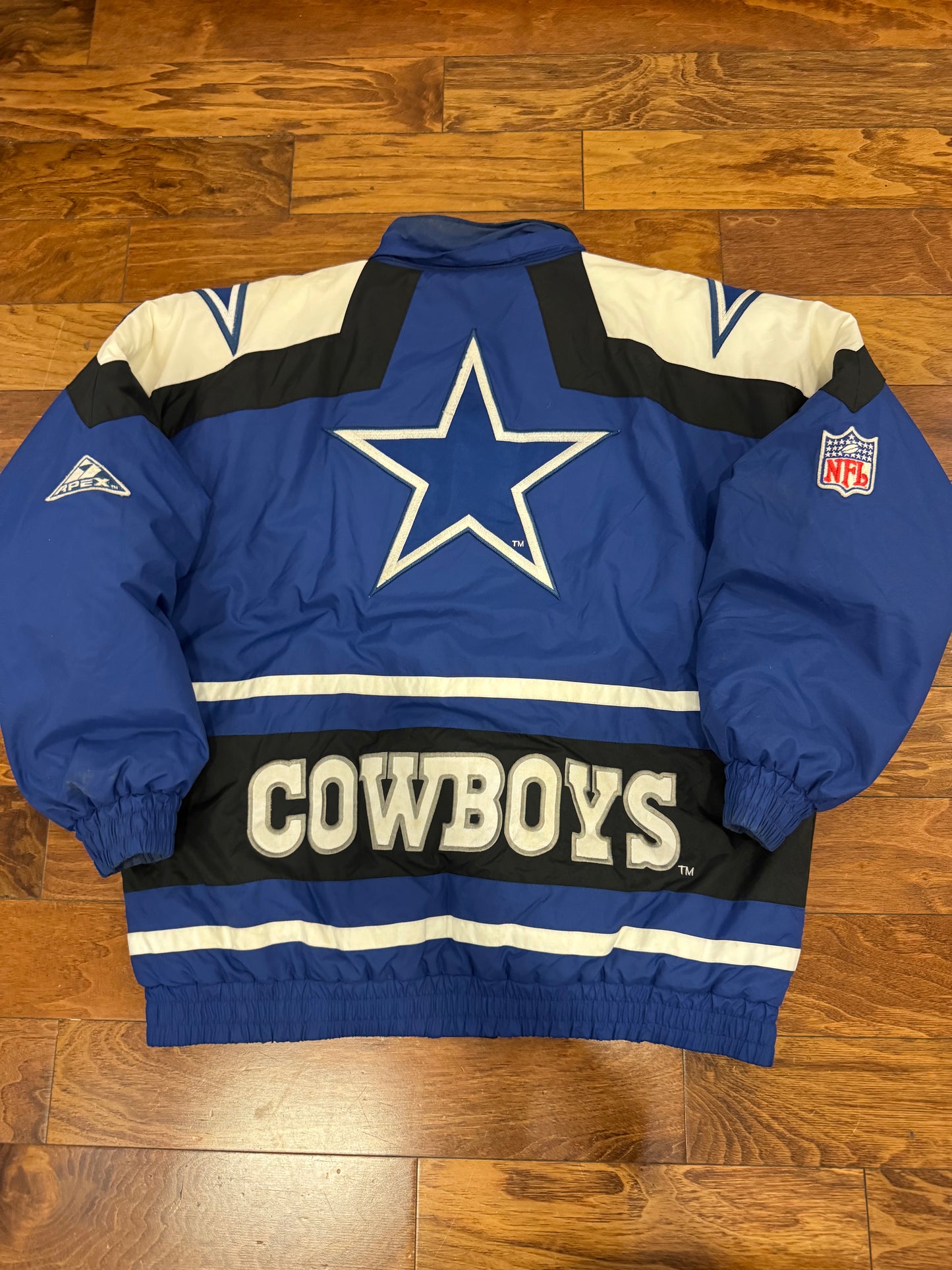 90s Dallas Cowboys Stained Apex Puffer Jacket (L)