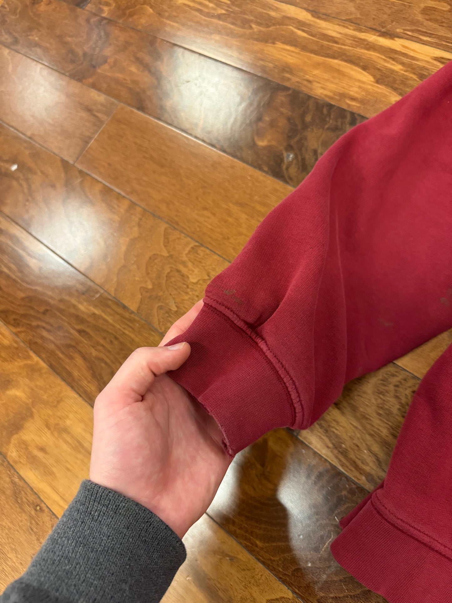 00s Nike Essential Swoosh Maroon Hoodie (XL)