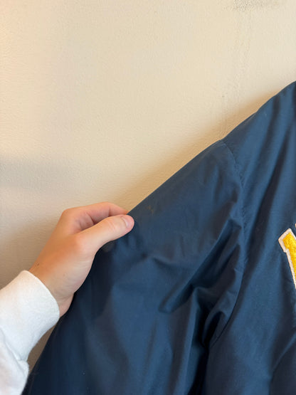 80s Notre Dame Boxy Swingster Vintage Windbreaker Varsity Jacket (L)
