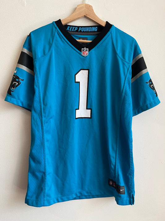 2015 Carolina Panthers Cam Newton Blue Jersey (Youth XL)