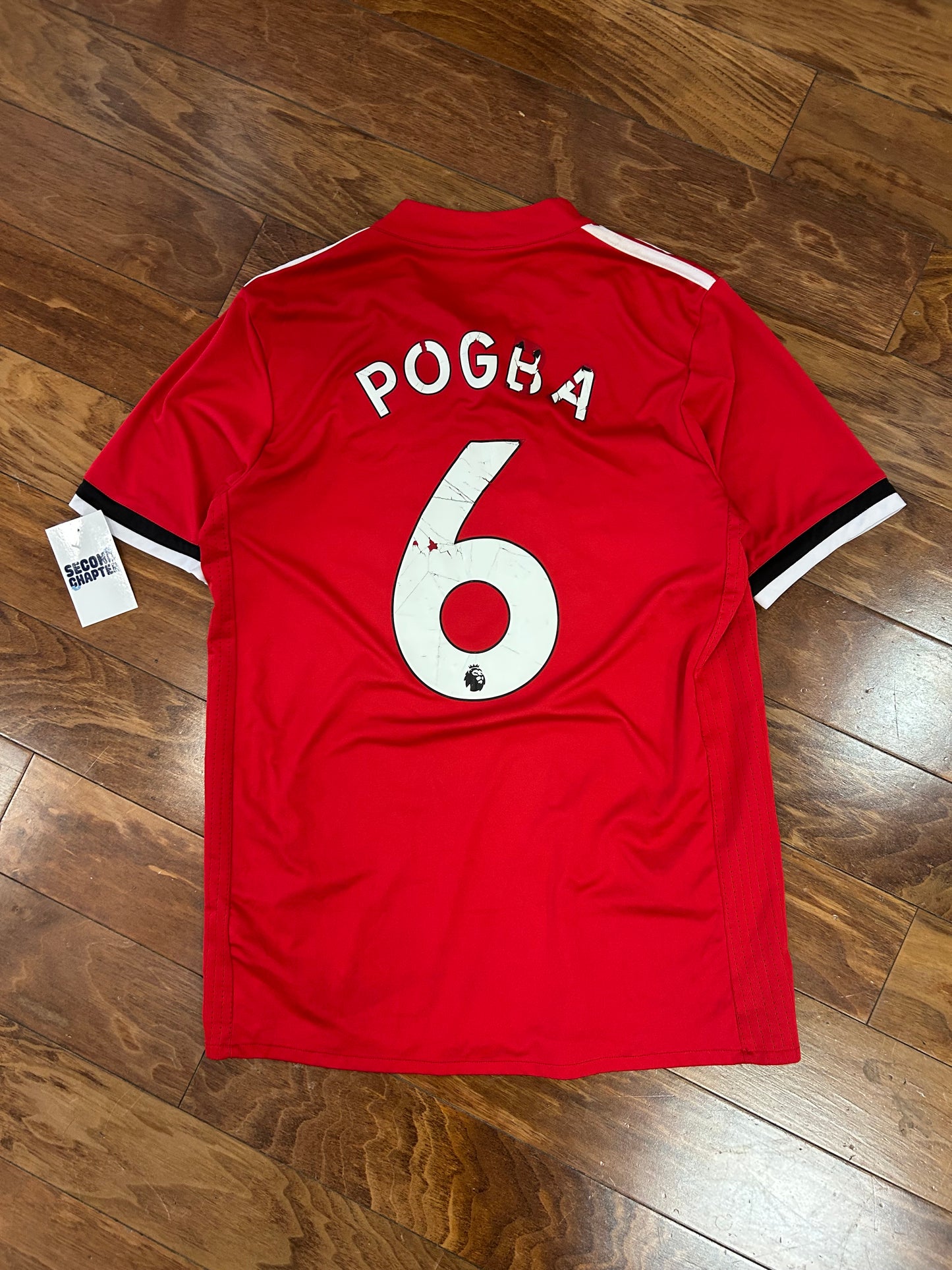 Manchester United Pogba Adidas Home Soccer Jersey 2017 Kit (M)