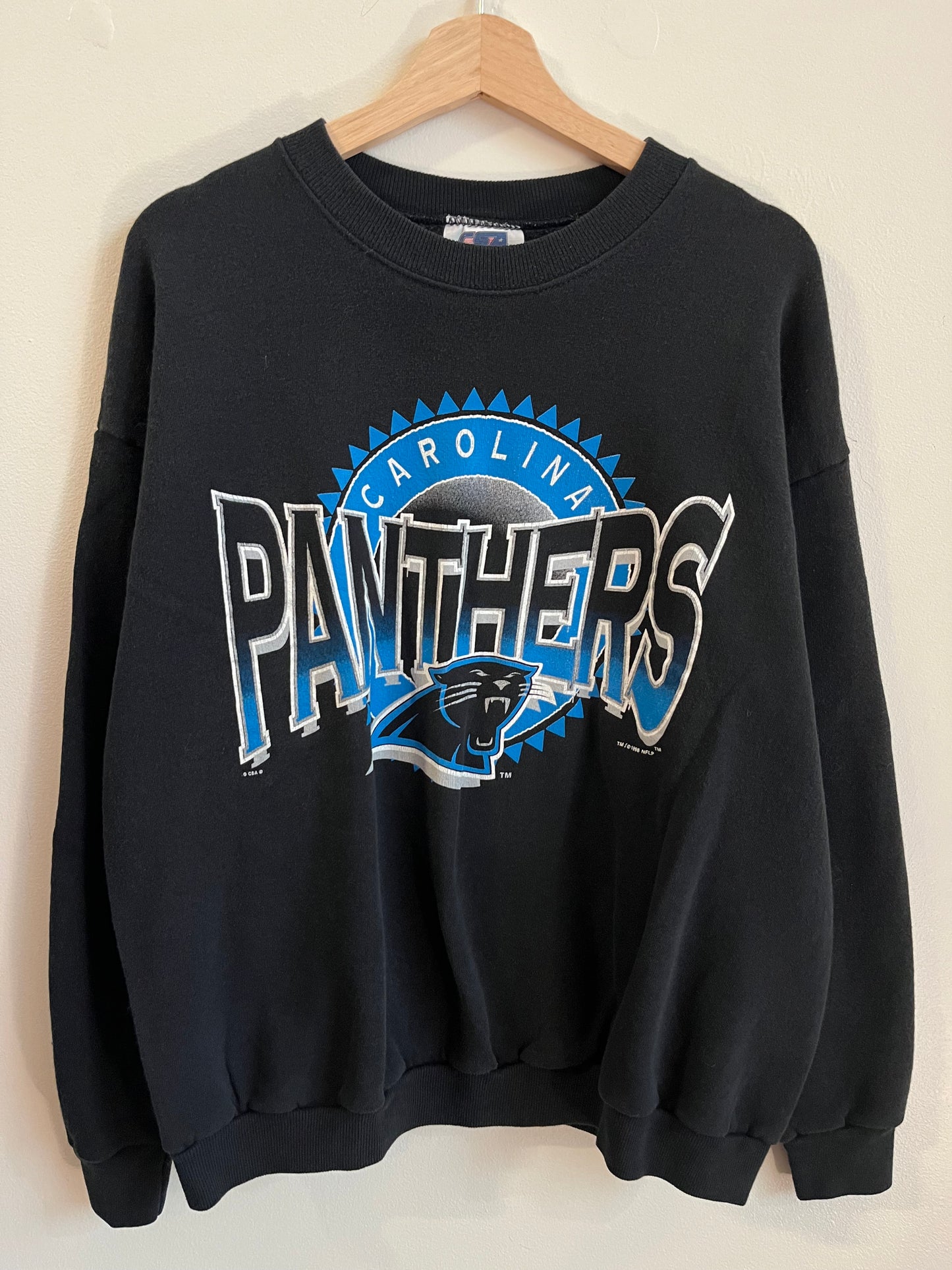1996 Carolina Panthers CSA Spell Out Crewneck (XL)