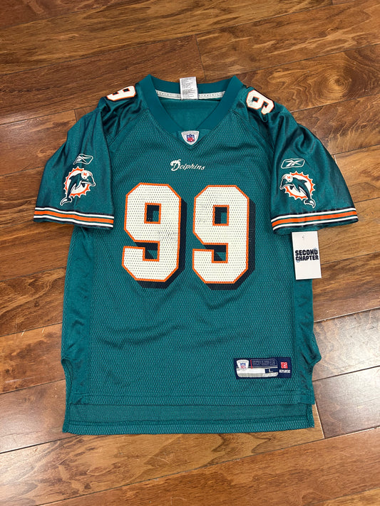 00s Miami Dolphins Jason Taylor #99 NFL Jersey (Youth L)
