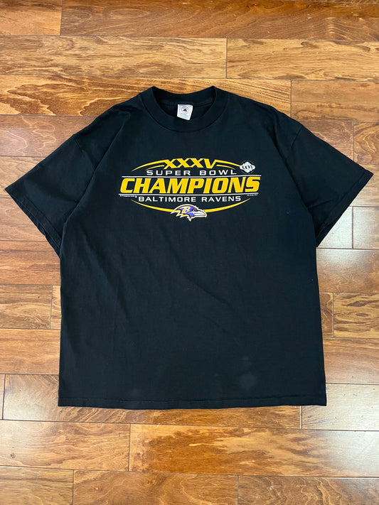 2001 Baltimore Ravens Super Bowl XXXV Tee (XL)