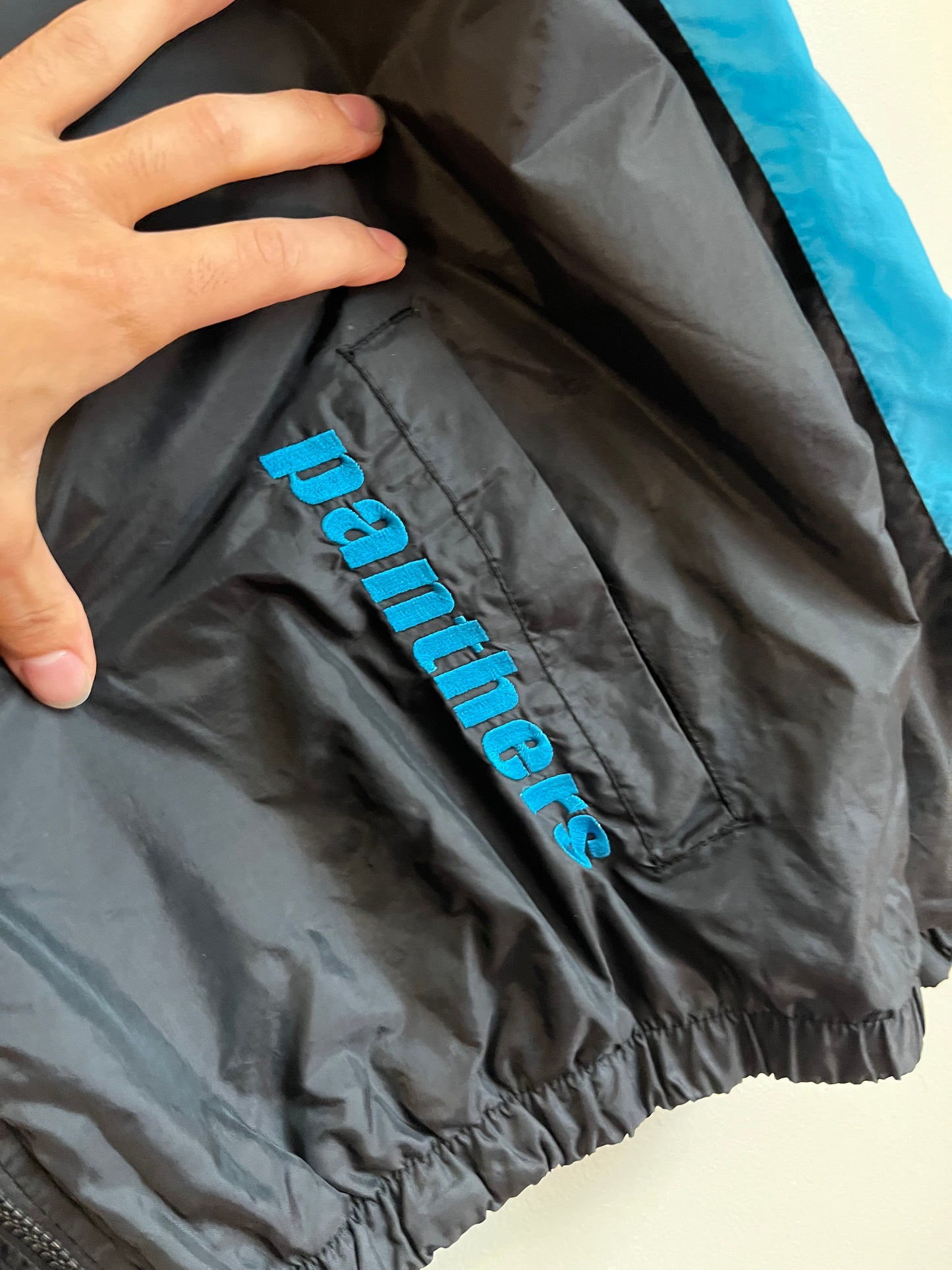 00s Carolina Panthers NFL Reebok Two Tone Windbreaker (XL)