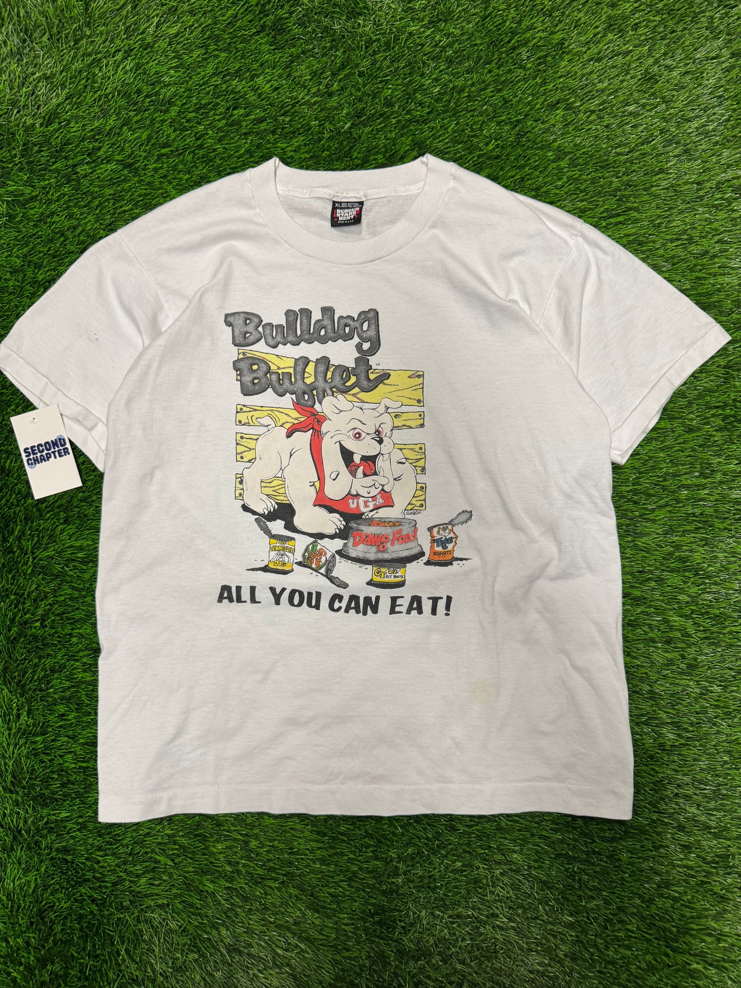 90s University of Georgia "Bulldogs Buffet" Tee (XL)