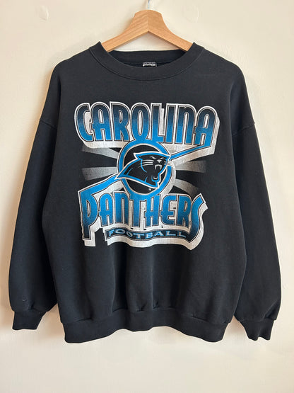 90s Carolina Panthers Football Graphic Crewneck (L)