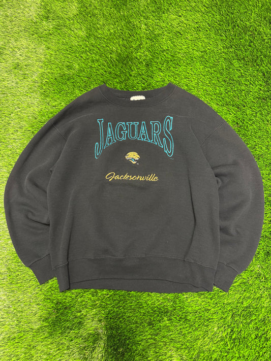 90s Jacksonville Jaguars Lee Embroidered Crewneck (M)