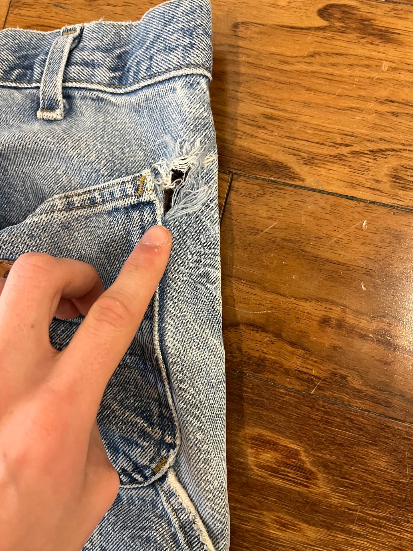 2015 Carhartt Light Wash Carpenter Jeans (34 x 32)