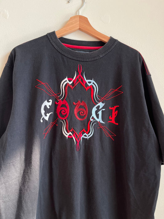 00s Coogi Embroidered Black Tee (XXL)