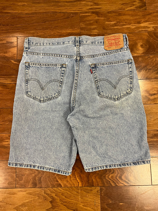 2003 Levi's 505 Light Wash Jean Shorts (34)