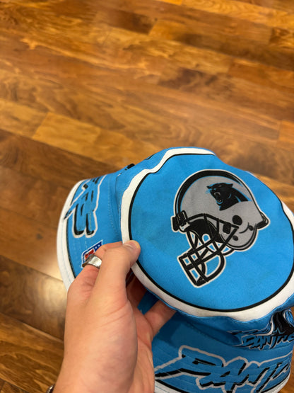 Carolina Panthers Electric Blue Spell Out Bucket Hat (OS)