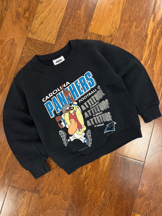 1997 Carolina Panthers Toddler Taz Crewneck (4T)