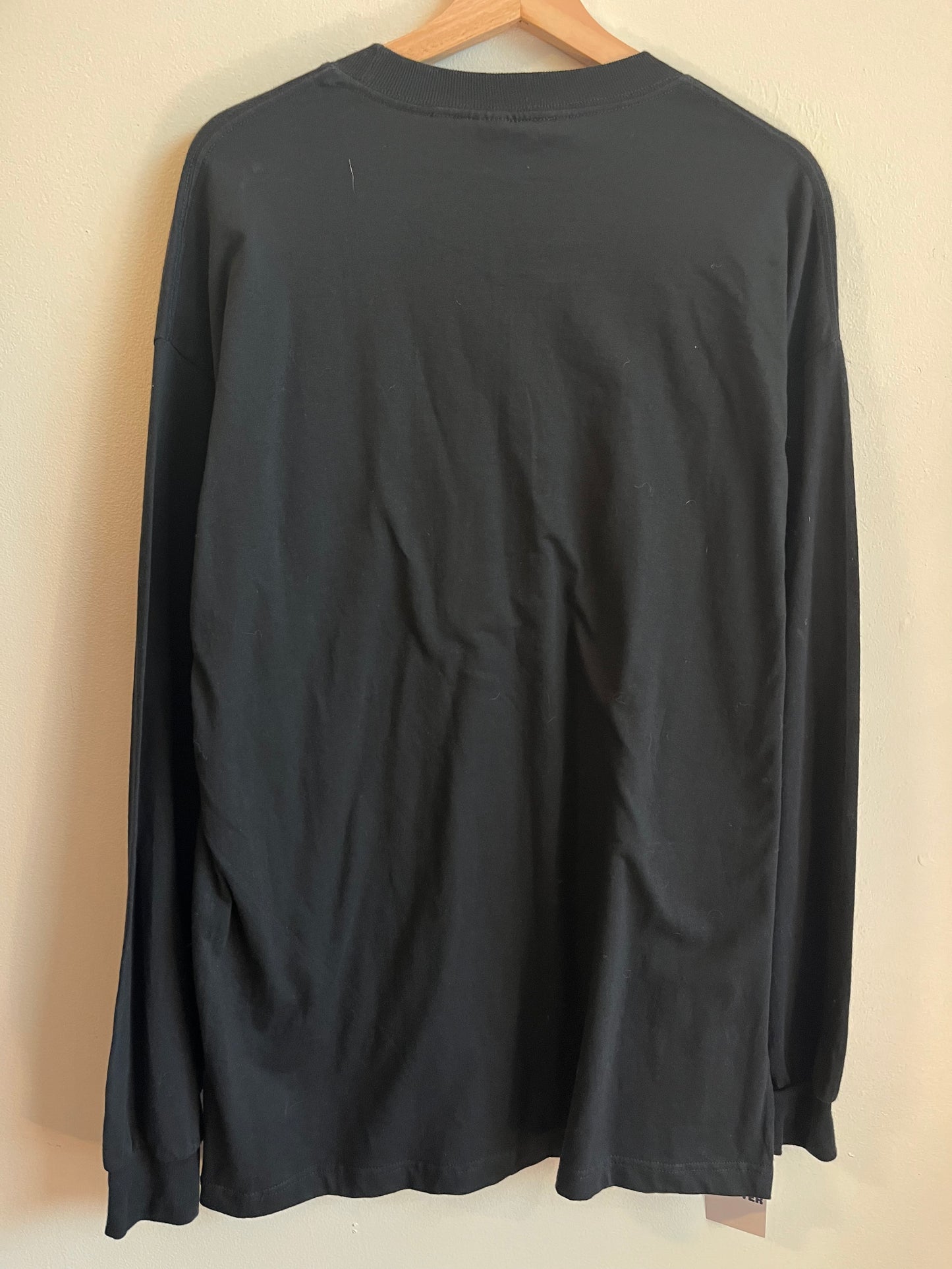 2003 Carolina Panthers Super Bowl NFC Black Long-Sleeve Shirt (L)