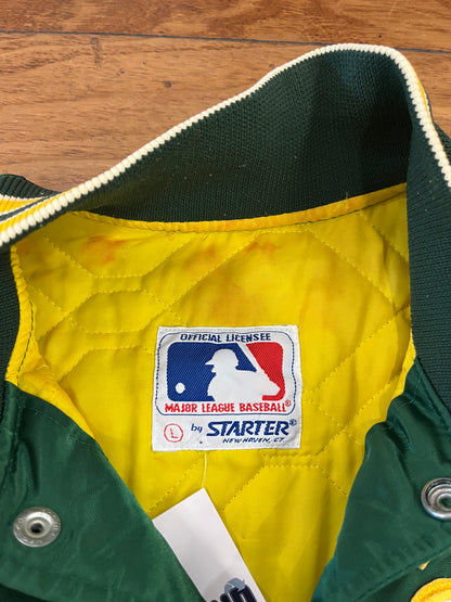 90s Oakland A's Athletics Vintage Starter MLB Satin Jacket (L)