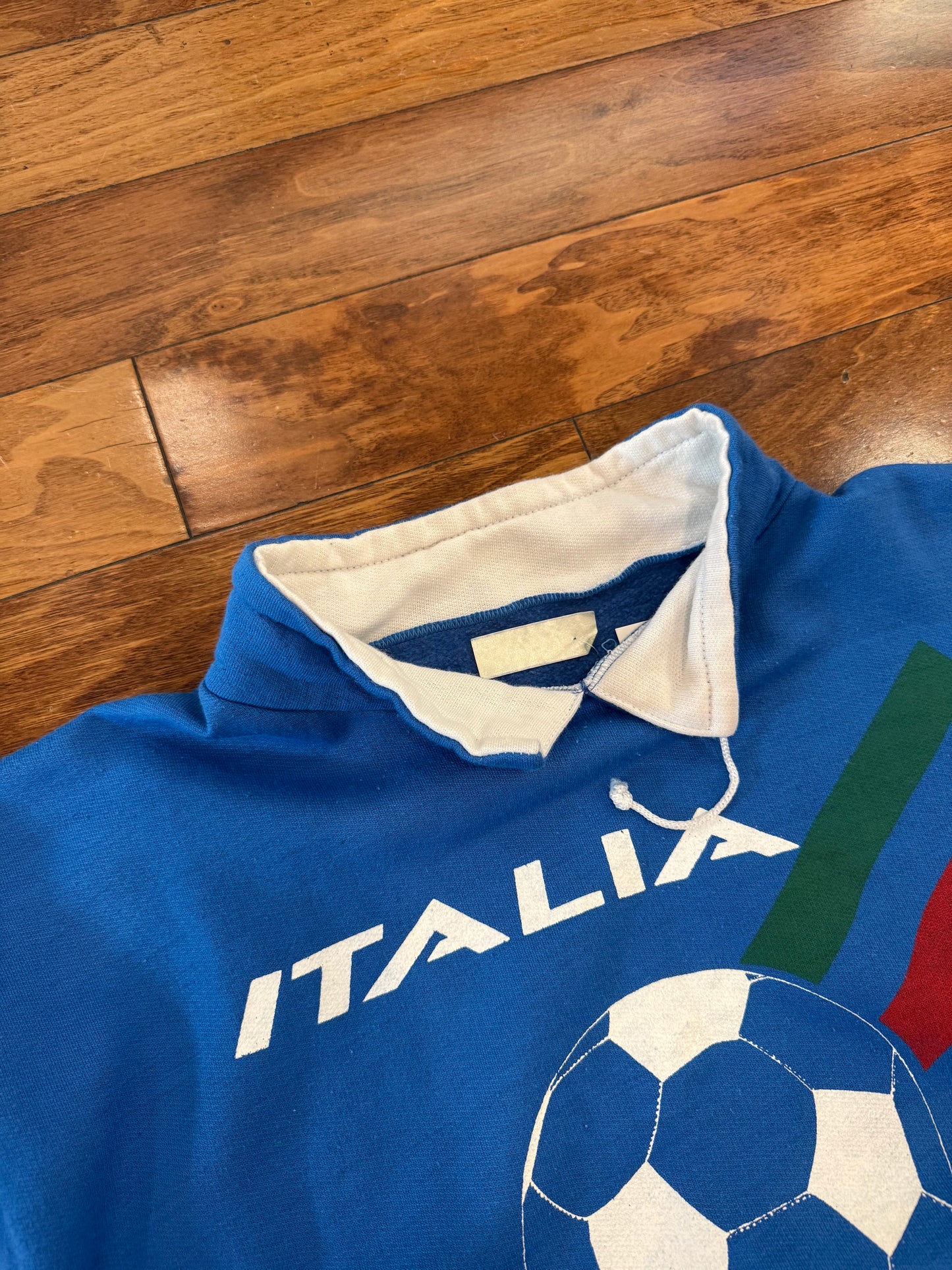 1990 Italia World Cup Soccer FIFA Italy Boxy Crewneck (XL)