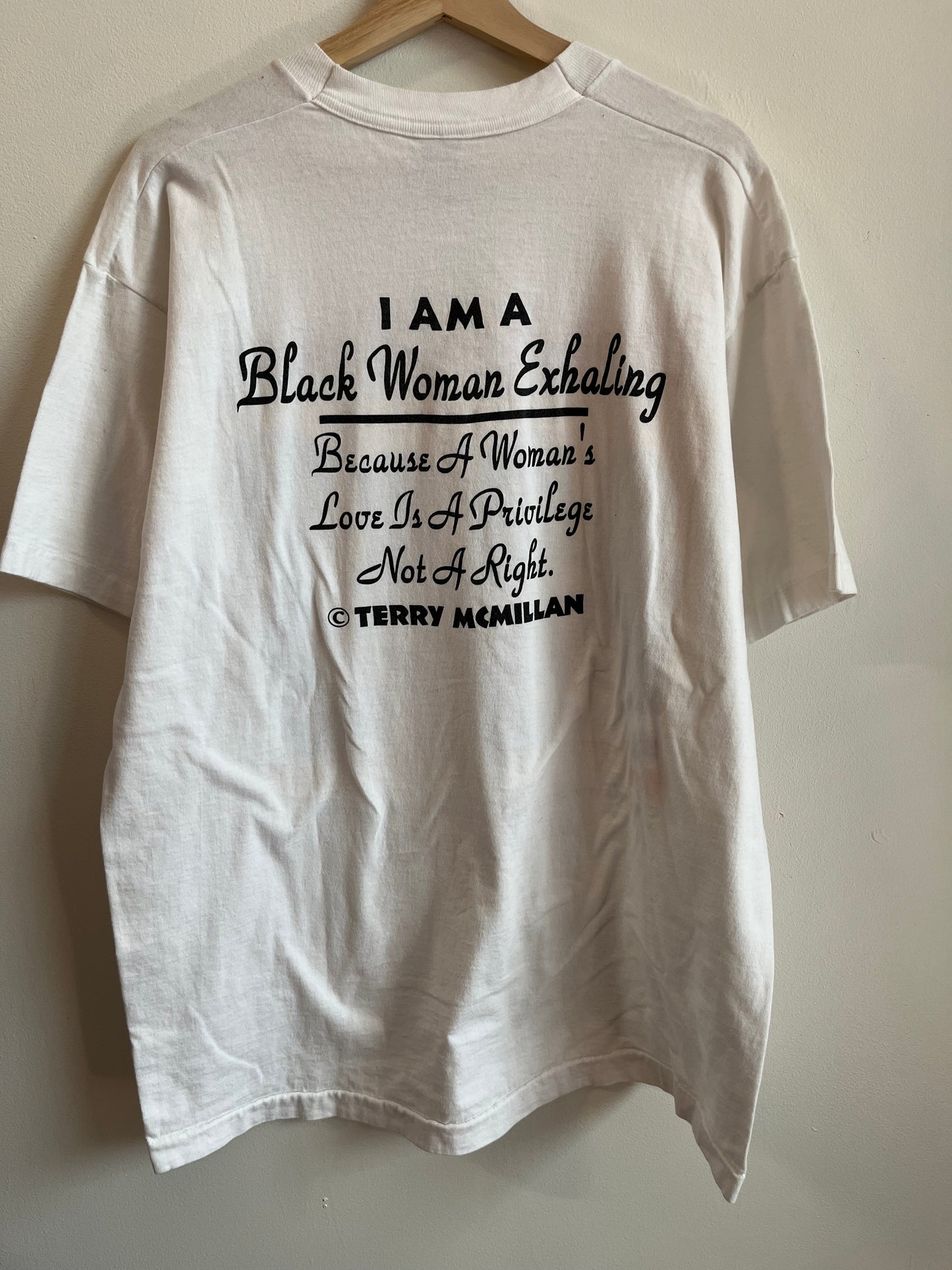 1990s Whitney Houston Waiting to Exhale Black Women Music Tee (XL)