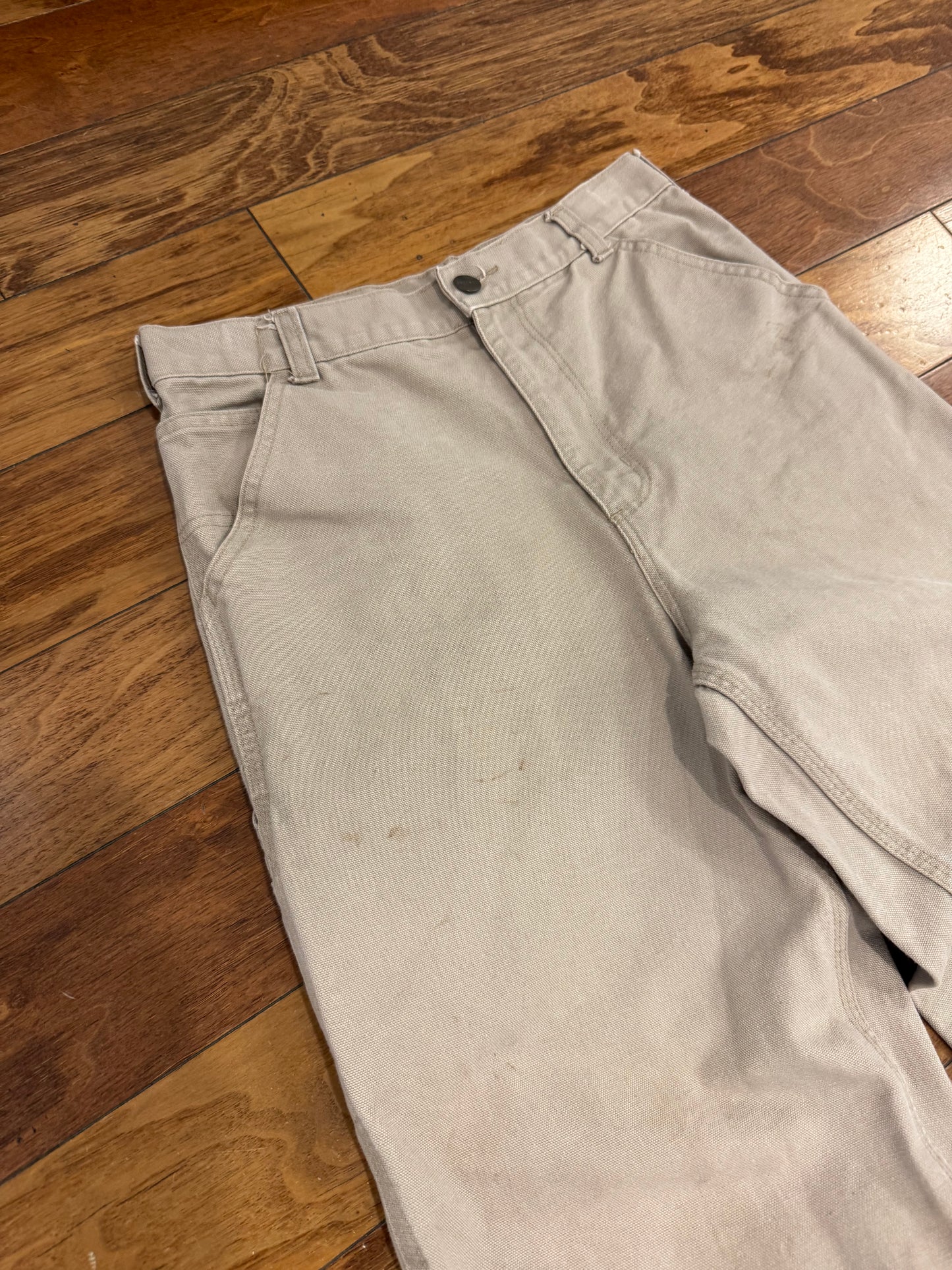 00s Carhartt Women's Khaki Carpenter Pants (28 x 28)