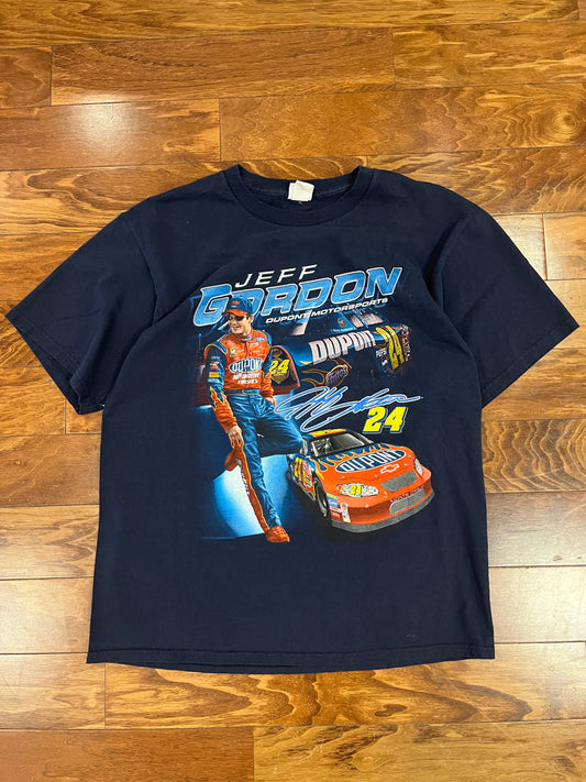 2003 Jeff Gordon Nascar Dupont Navy Tee (L)