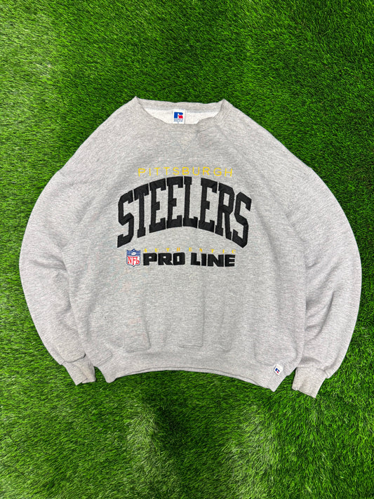 90s Pittsburgh Steelers Russell Pro Line Crewneck (XL)