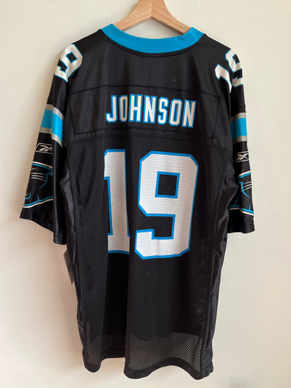 00s Carolina Panthers Keyshawn Johnson Reebok Home Jersey (L)