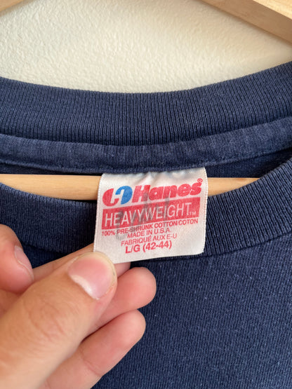 90s UNC Tar Heels Vintage Hanes Tee (L)