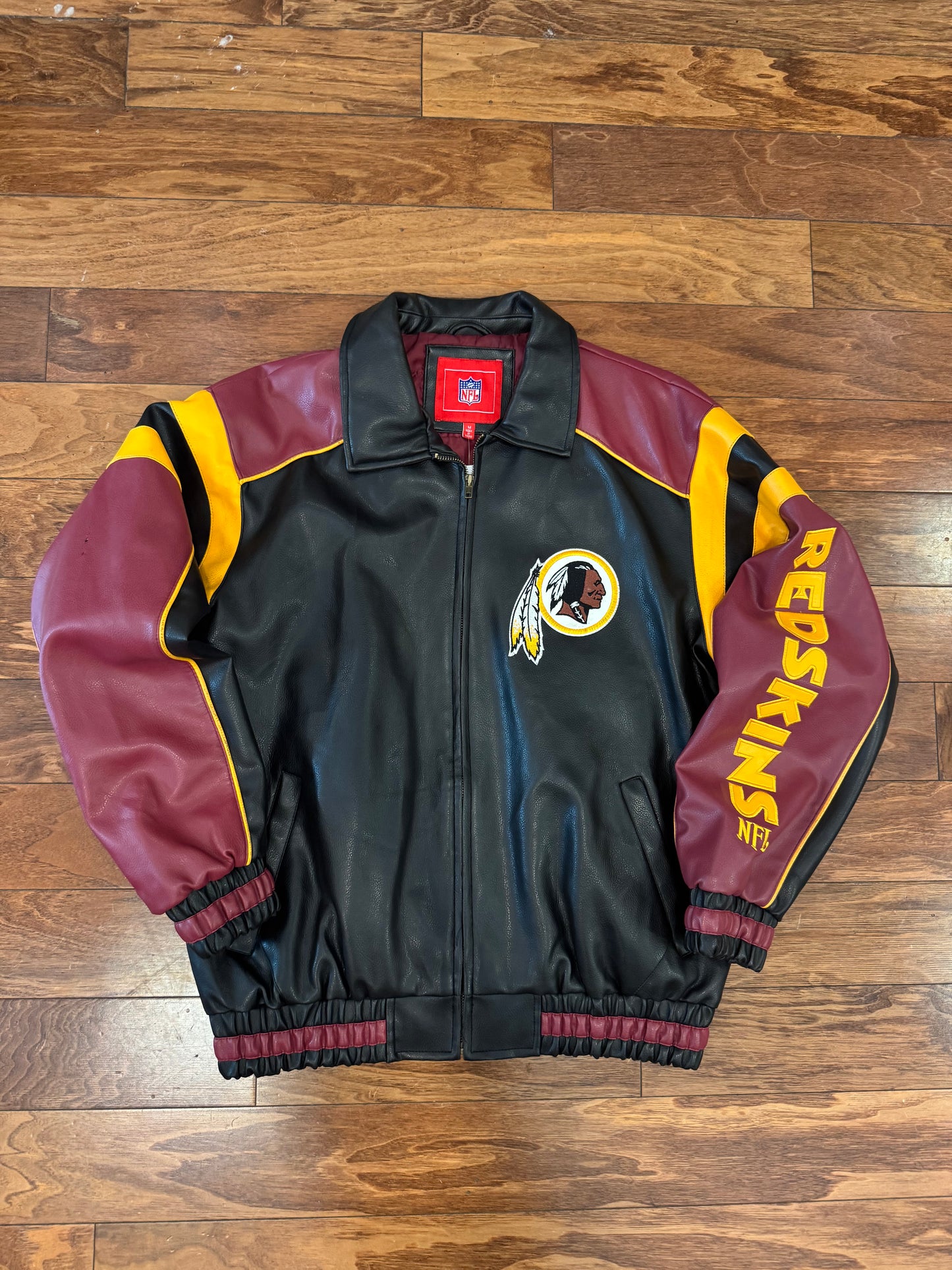 00s Washington Redskins NFL Leather Jacket (M)