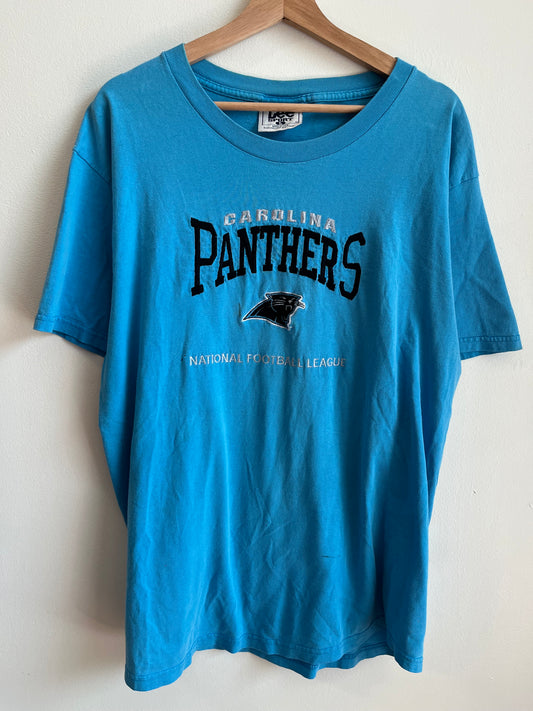 90s Carolina Panthers Embroidered Faded Tee (L)