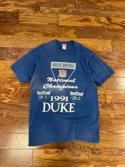 1991 Duke Faded National Champions Tee (L)