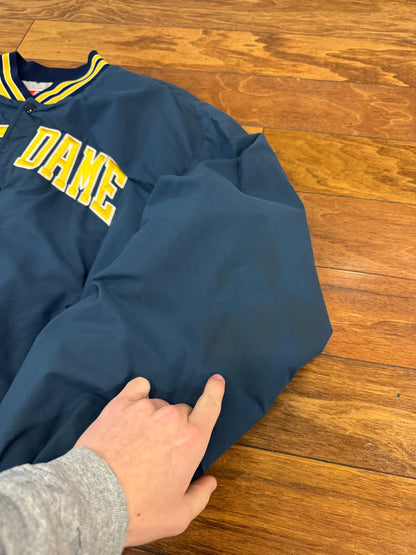80s Notre Dame Boxy Swingster Vintage Windbreaker Varsity Jacket (L)