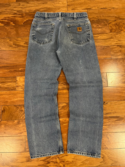 Carhartt Mid Wash Blue Jeans (32 x 32)