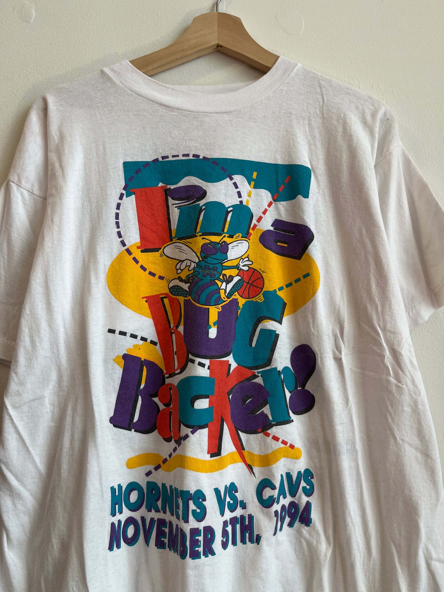 1994 Charlotte Hornets "I'm A Bug Back" Tee (XL)