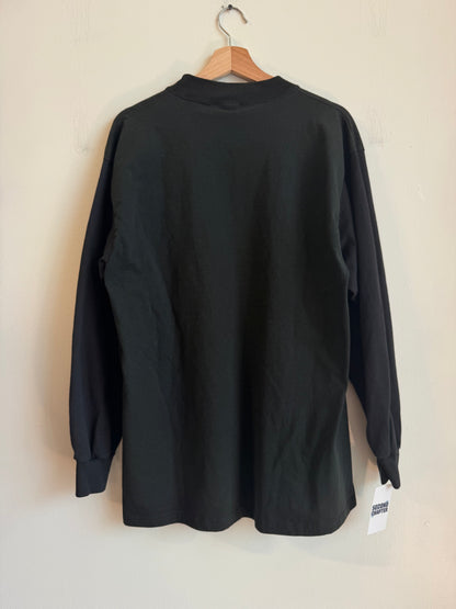 90s Carolina Panthers Mock Neck Long Sleeve Shirt (XL)