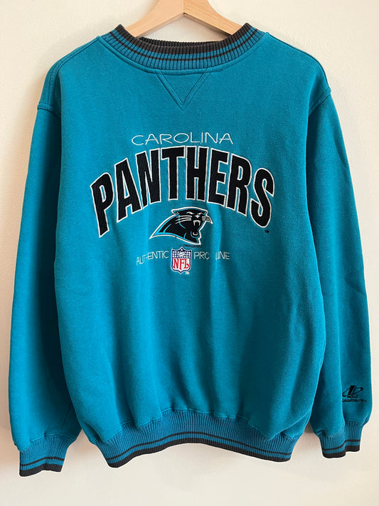 1996 Carolina Panthers Logo Athletic Embroidered Crewneck (L)