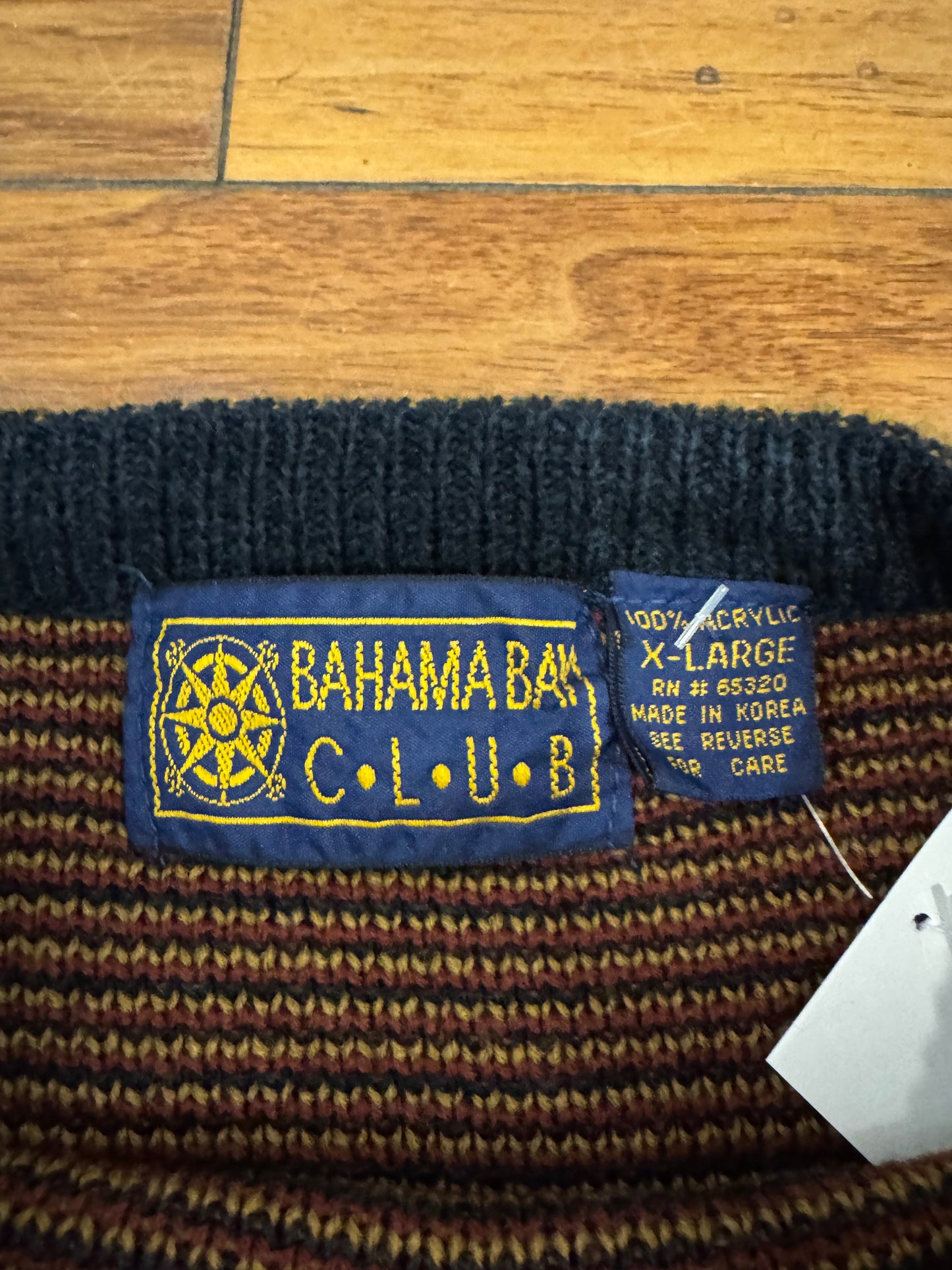 90s Bahama Bay Southwestern Pattern Sweater (XL)