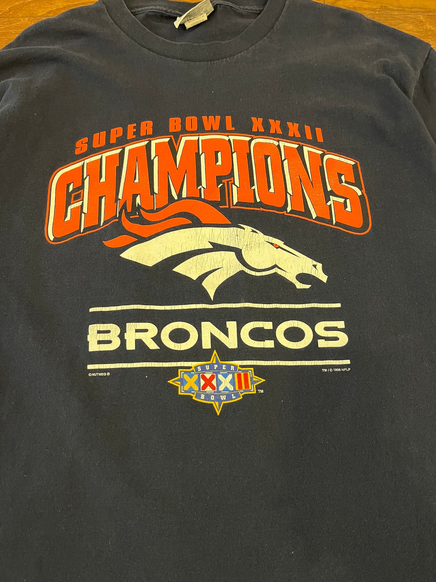 1998 Denver Broncos Super Bowl XXXII Tee (XL)