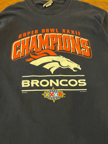 1998 Denver Broncos Super Bowl XXXII Tee (XL)