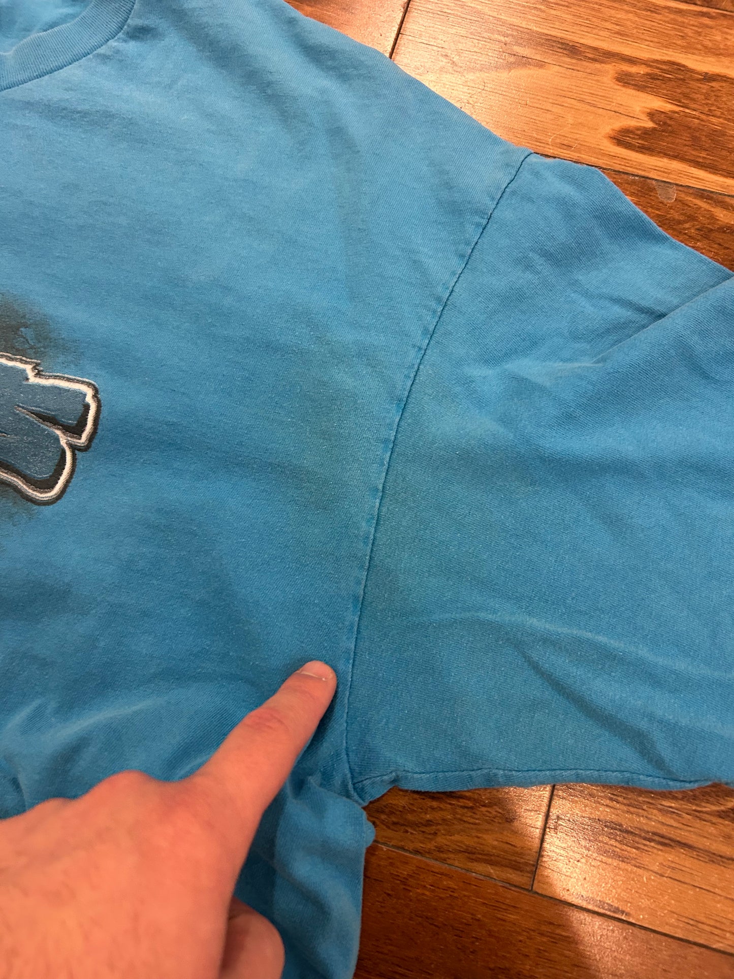 00s Carolina Panthers Long Sleeve Helmet Shirt (XXL)