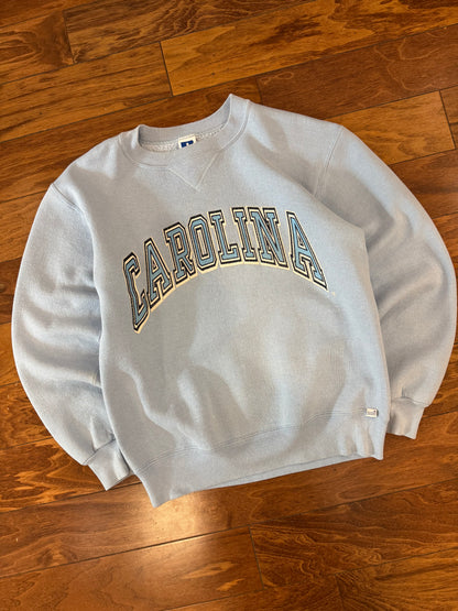 90s UNC Faded Russell Crewneck (M)