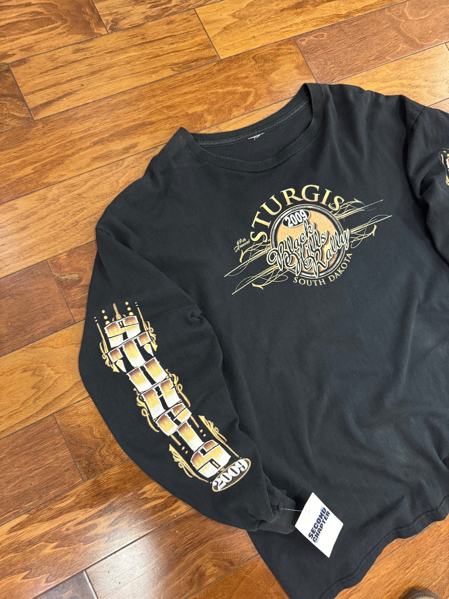 2009 Sturgis South Dakota Sleeve Hit Graphic Long-Sleeve Tee (XL)
