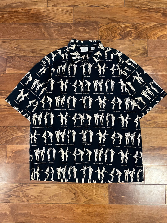 00s Playboy SS AOP Button Up Shirt (XL)