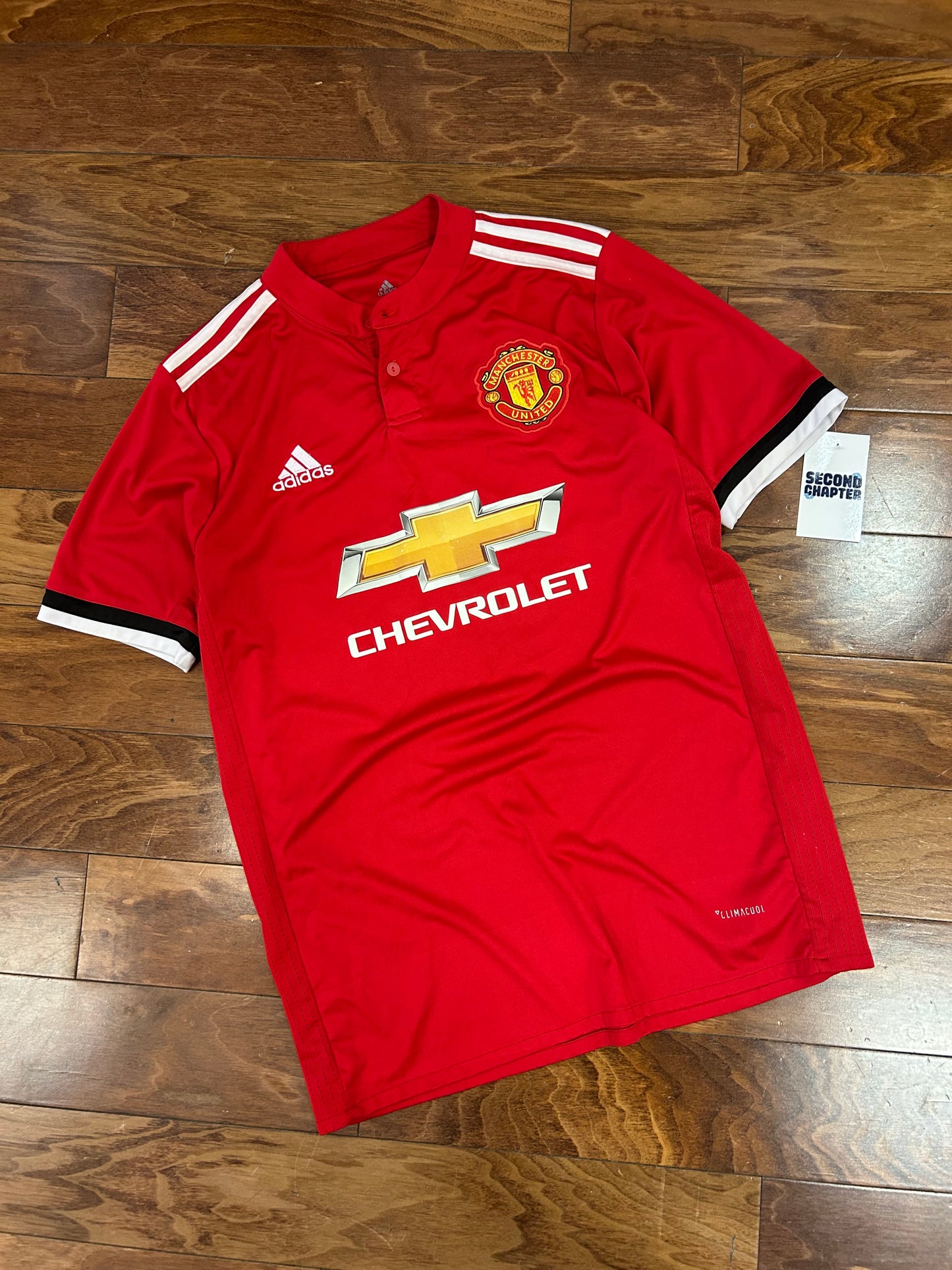 Manchester United Pogba Adidas Home Soccer Jersey 2017 Kit (M)