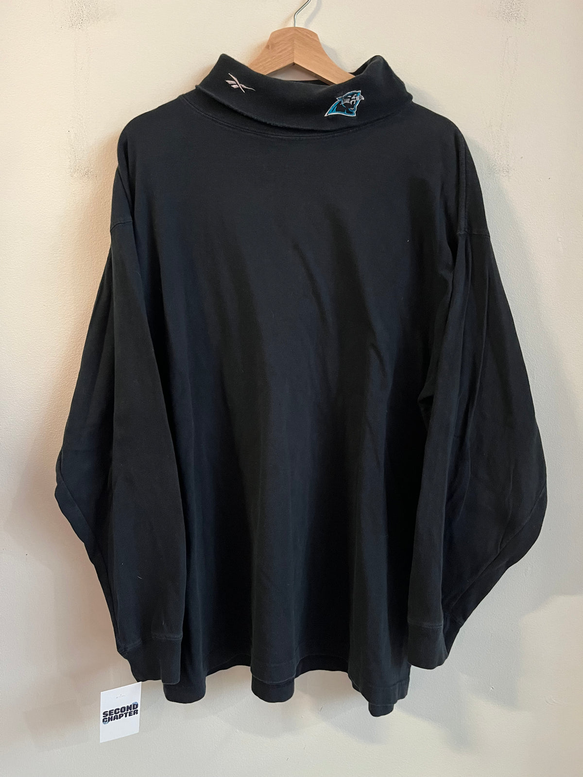 90s Carolina Panthers Reebok Black Turtle Neck (XL)