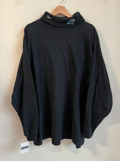 90s Carolina Panthers Reebok Black Turtle Neck (XL)