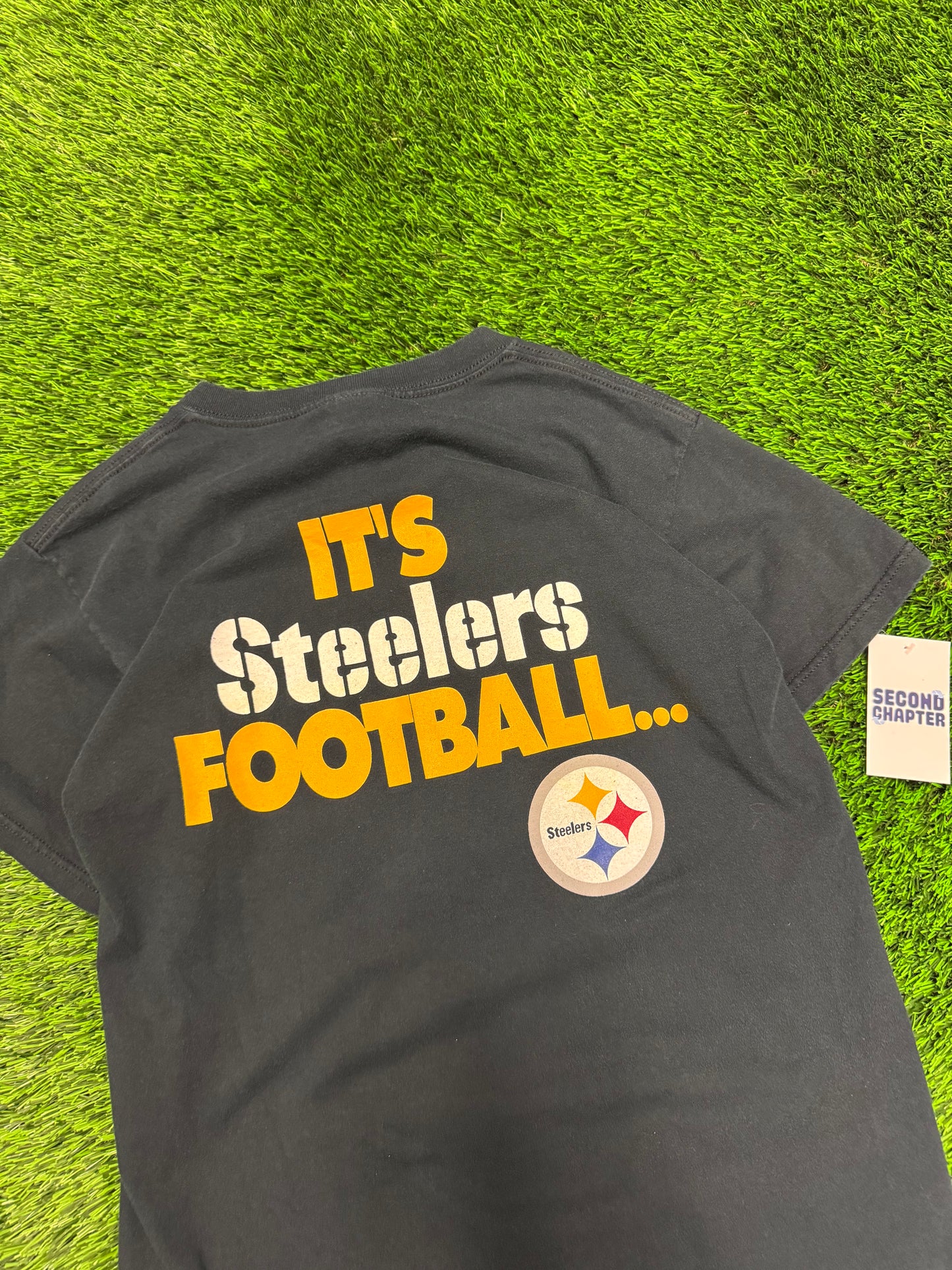 2003 Pittsburgh Steelers Not Just Football Tee (Youth XL)